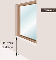 Hauteur d’allège